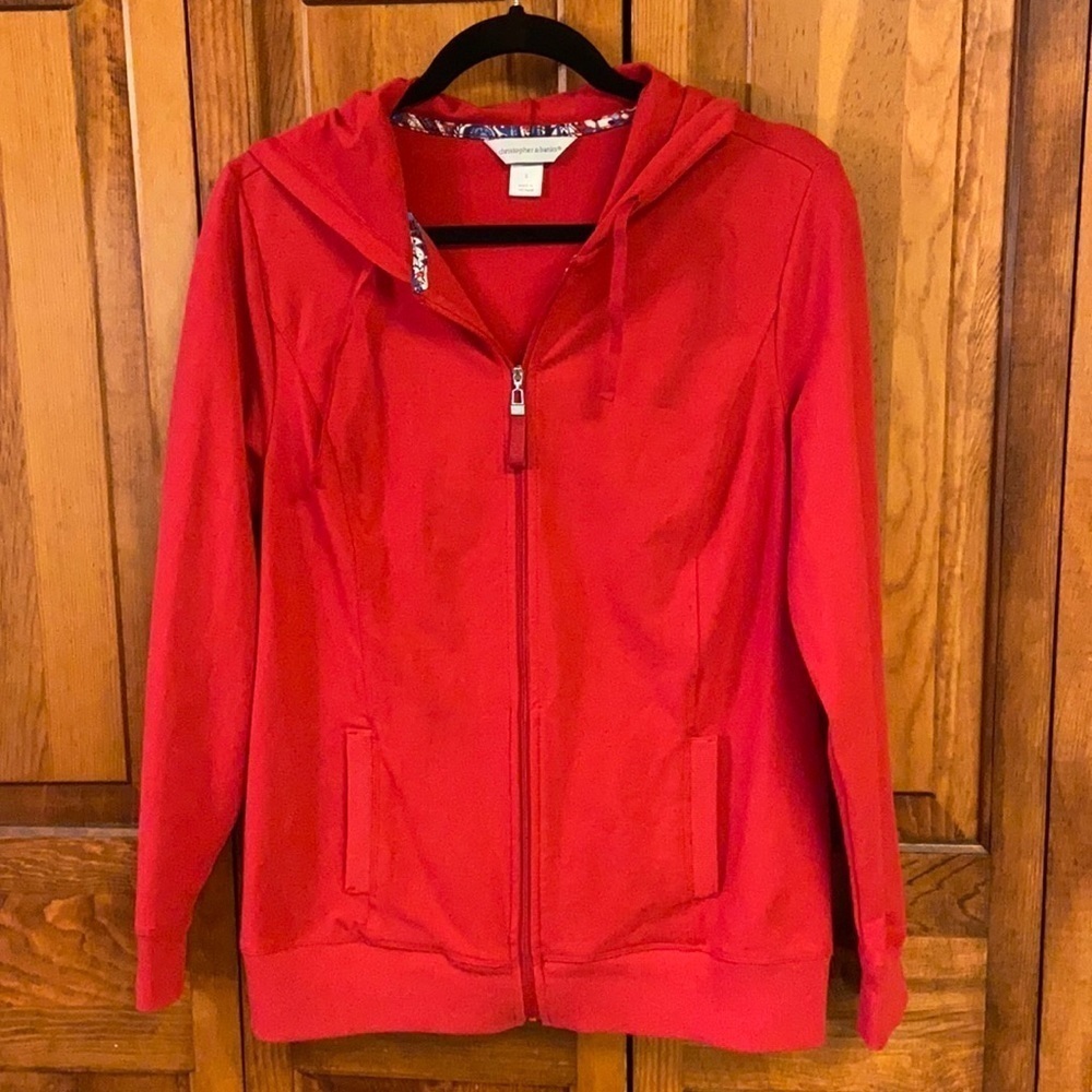 Christopher & Banks Zippered Red Hoodie